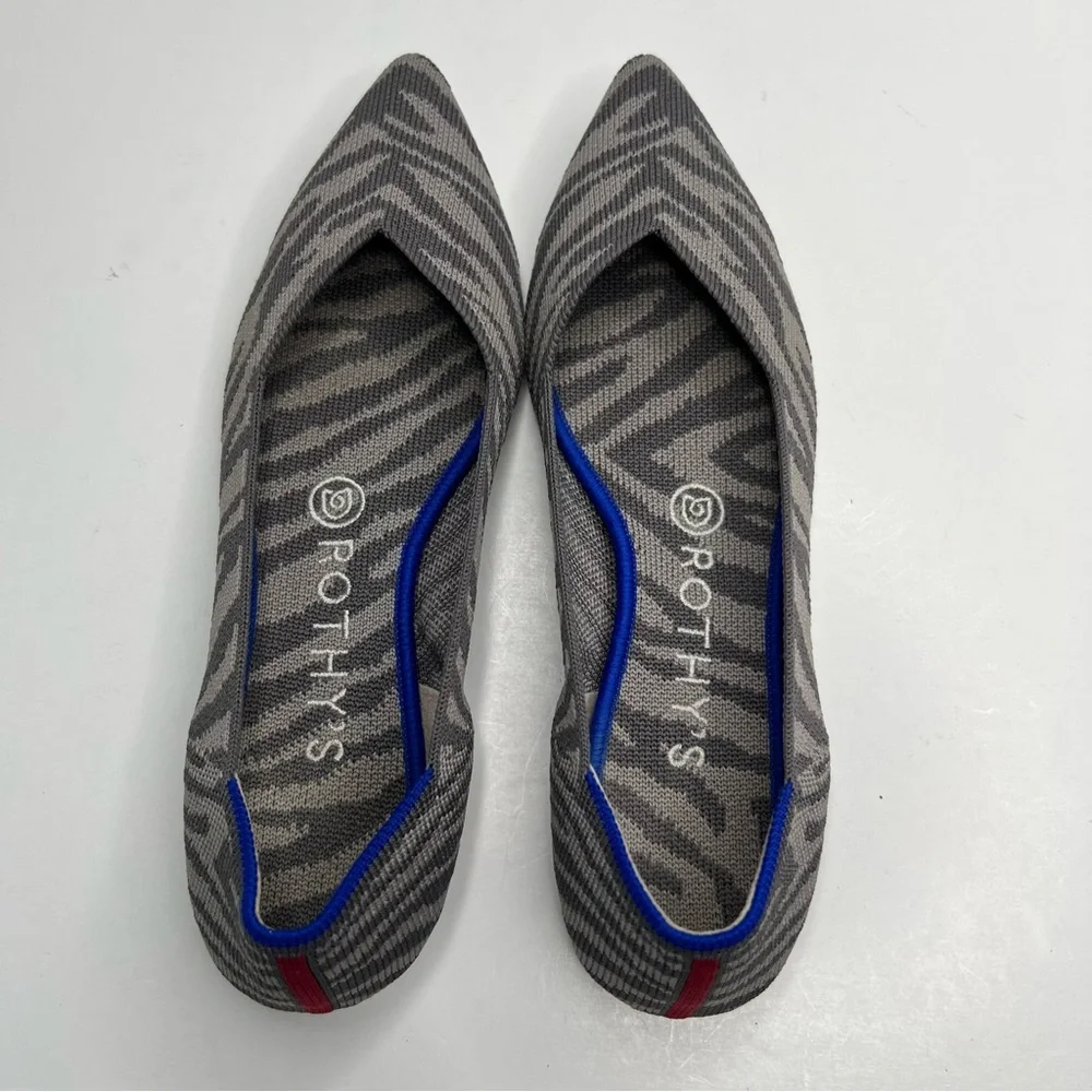 Rothy’s The Point Grey Zebra Size 7.5